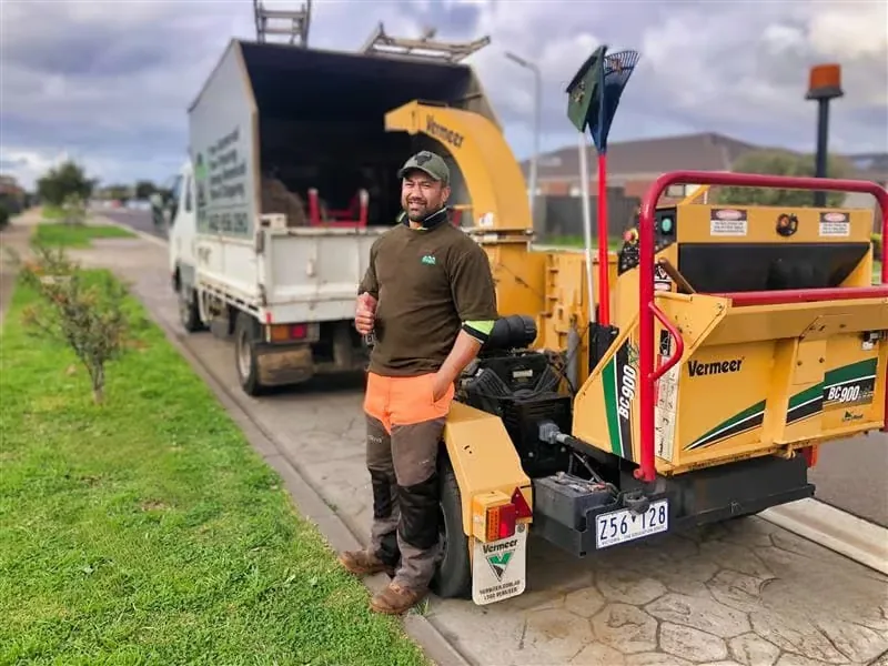 Api Mariner of Aps Tree Removal with the chipper and truck